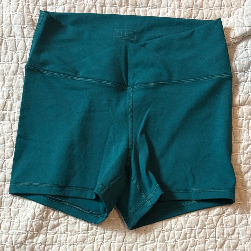 Fleo Women's Deep Teal Athletic Shorts